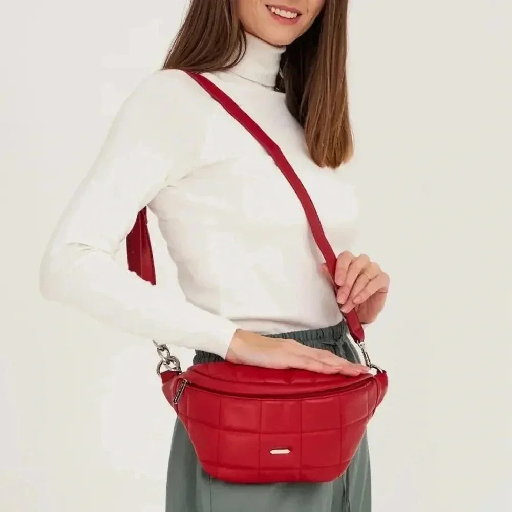 New Crossbody Leather Red - Picture 4 of 15